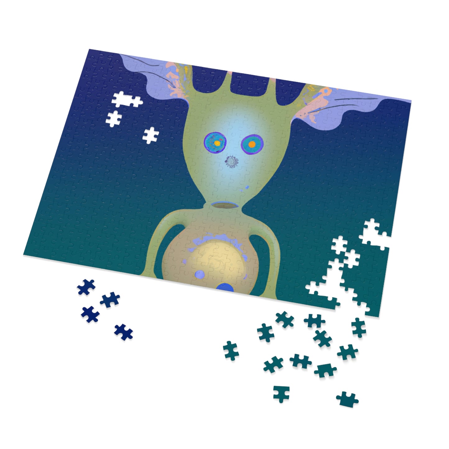 "Creating an Intergalactic Companion: Designing an Alien Pet for Kids" - The Alien Jigsaw Puzzle