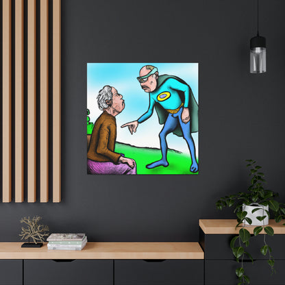 The Mysterious Stranger and the Retired Superhero - The Alien Canva