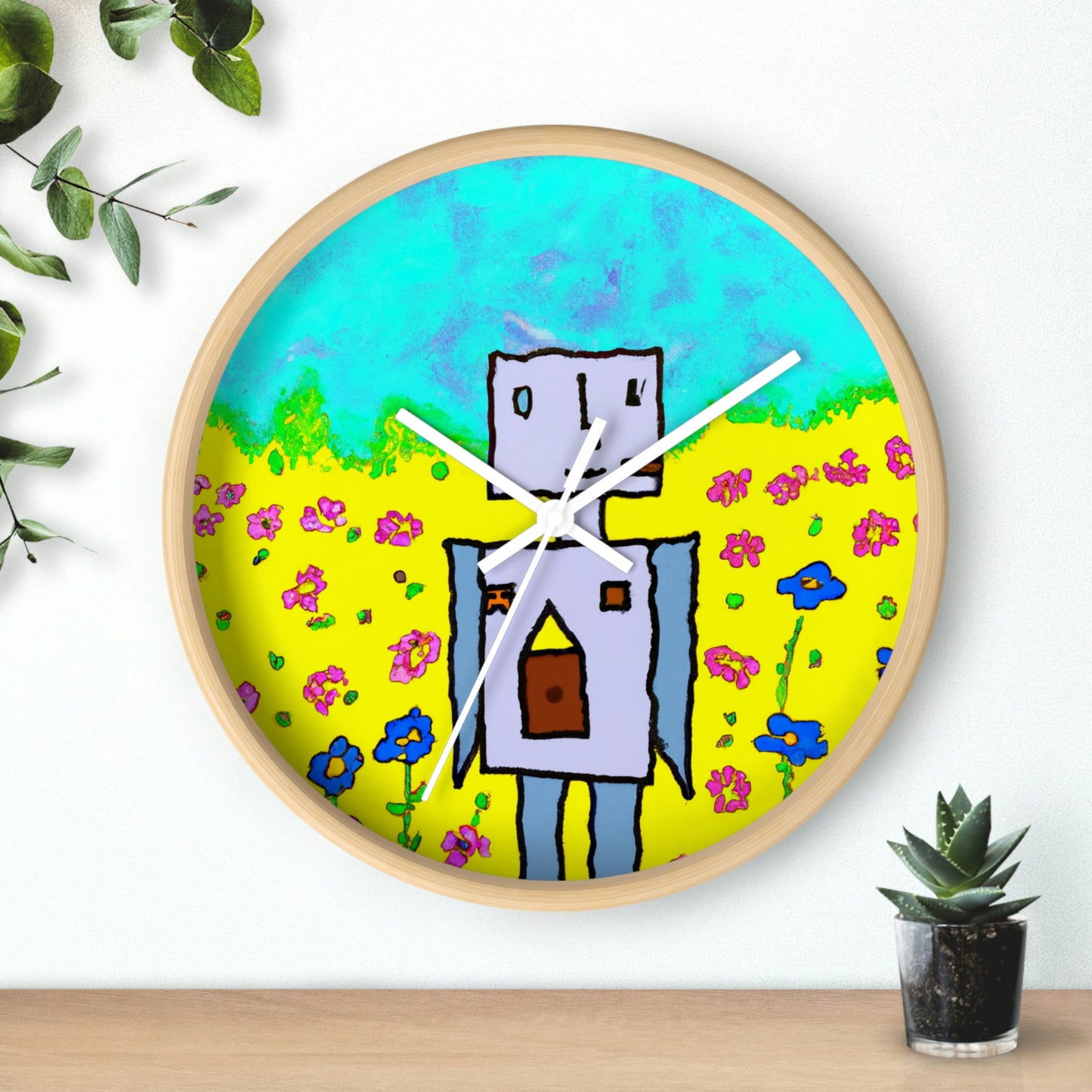 "A Small Miracle in a Sea of Flowers" - The Alien Wall Clock