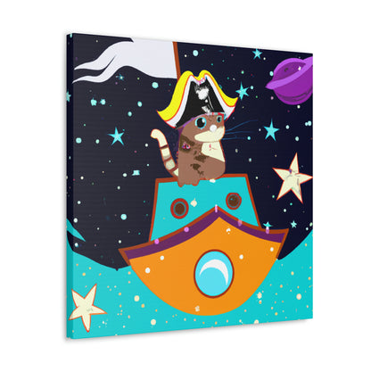 The Intergalactic Feline Pirate - The Alien Canva