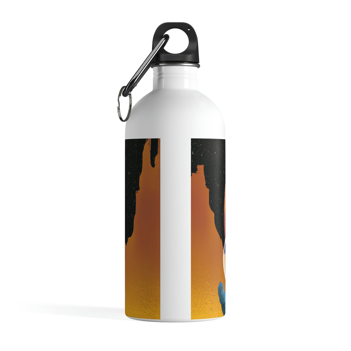 "Exploring the Unknown: The Adventures of a Space Captain and the Mysterious Planet" - The Alien Stainless Steel Water Bottle