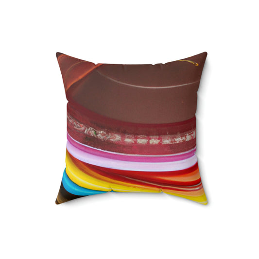 "Autumn Splendor Plates" - The Alien Square Pillow