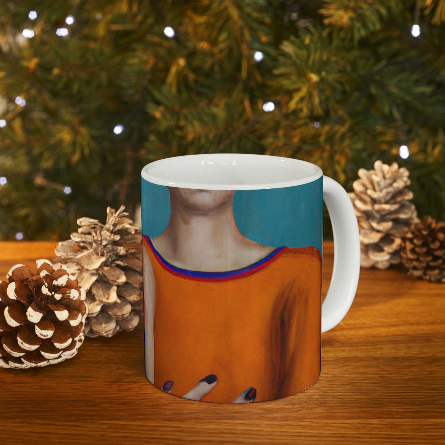 "A Thousand Miles Apart, Yet Still Connected" - The Alien Ceramic Mug 11 oz