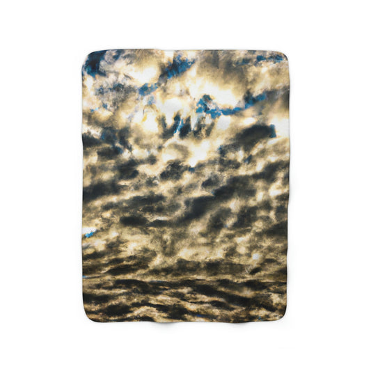 "A Reflection of Celestial Mirage". - The Alien Sherpa Fleece Blanket