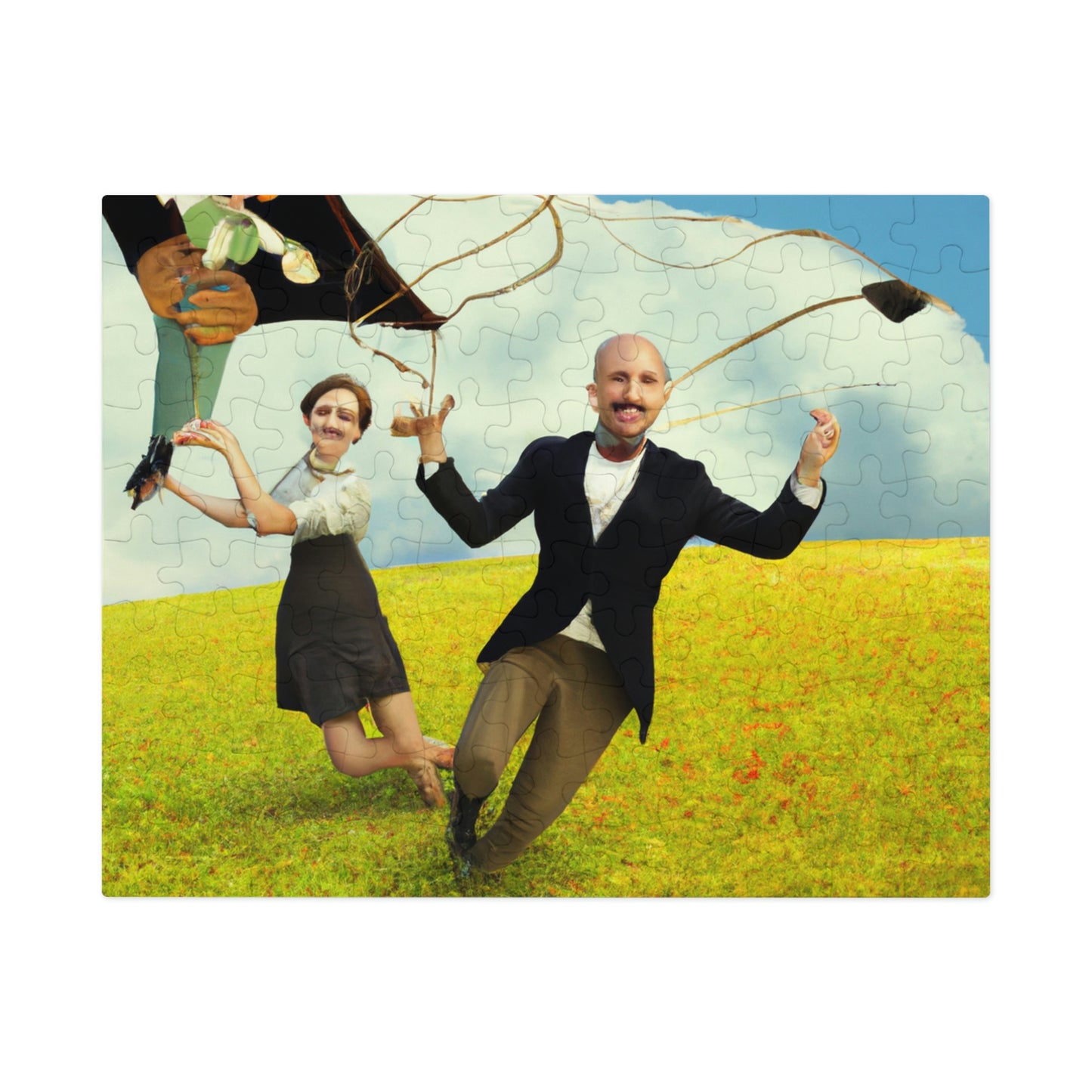 "A Kite Day in the Meadow" - The Alien Jigsaw Puzzle