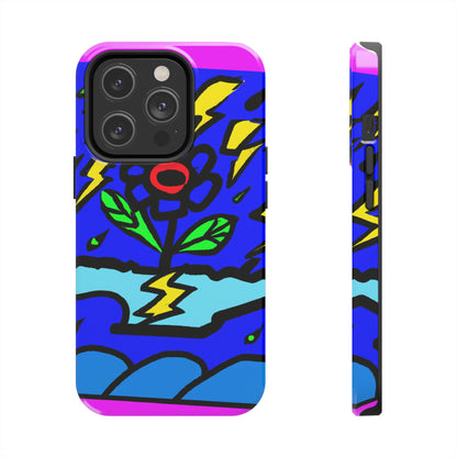 "A Bold Bloom Amidst the Storm" - The Alien Tough Phone Cases