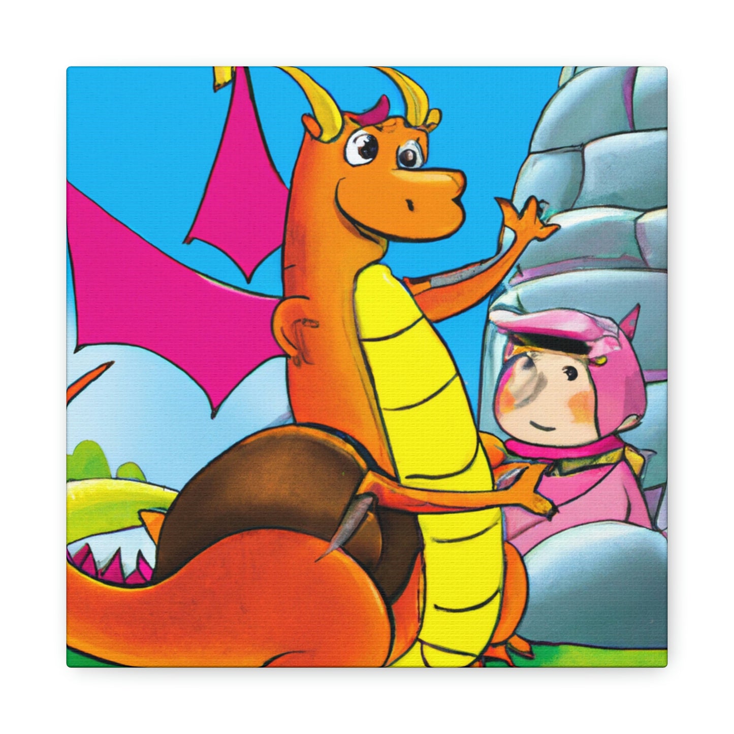 "The Knight and the Baby Dragon" - The Alien Canva