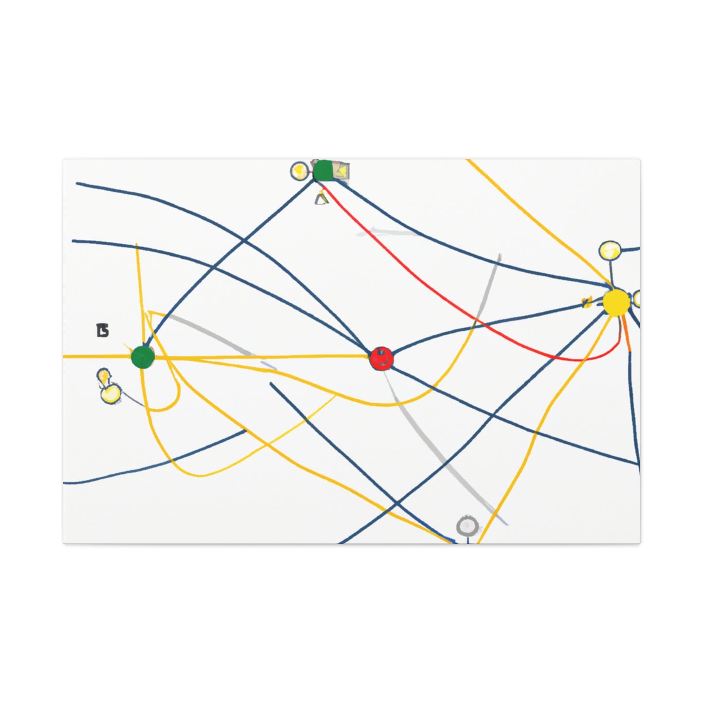 "Explorando la topología dinámica: visualización ingeniosa de una estructura de red". - El Canva alienígena