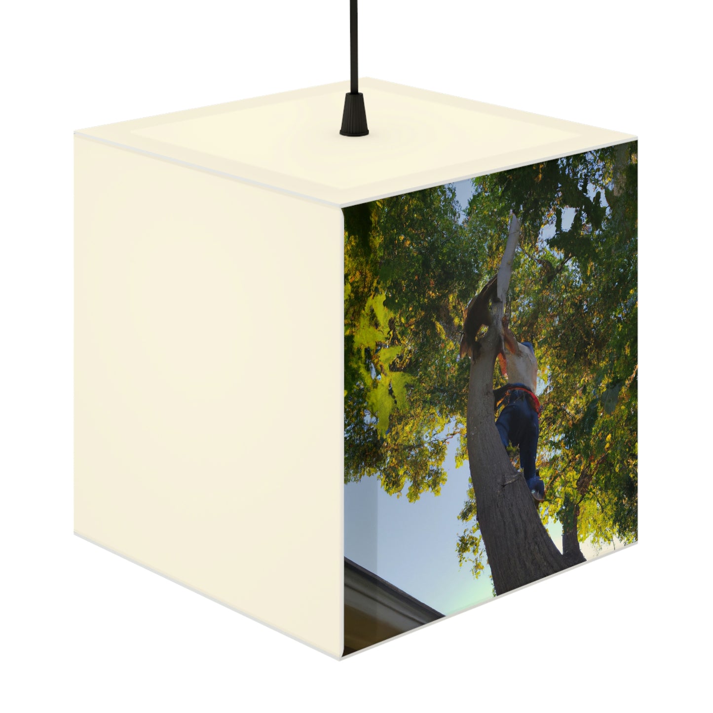 "Furry Saviour in a High Perch" - The Alien Light Cube Lamp