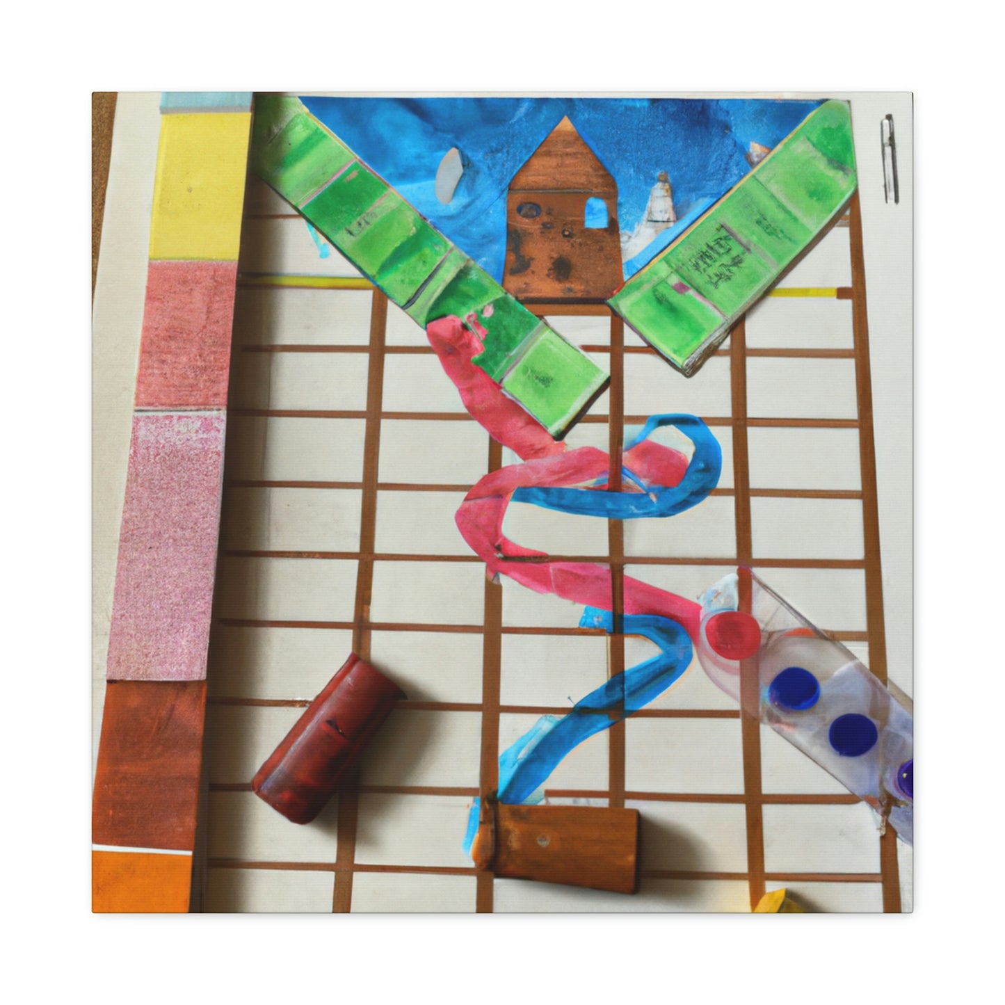 "Childhood Board Game Artistry" - The Alien Canva.