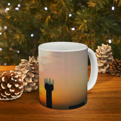 "Soar Beyond the Splendor of the Setting Sun" - The Alien Ceramic Mug 11 oz