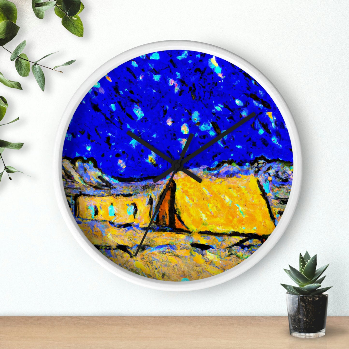 "Enchanted Sands of the Night Sky" - The Alien Wall Clock