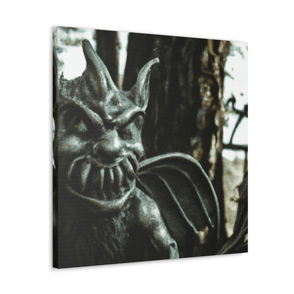 "The Enchanted Gargoyle Grove" - The Alien Canva