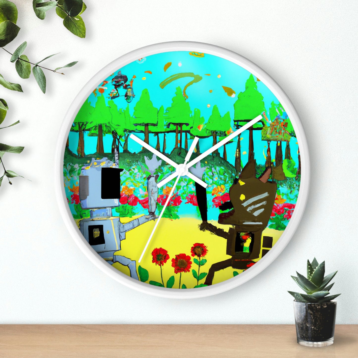 Robo Garden Wars - El reloj de pared alienígena