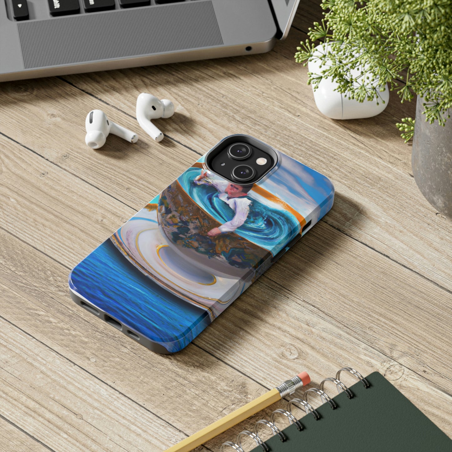 "Adrift in a China Cup: The Story of a Lost Child's Oceanic Adventure" - The Alien Tough Phone Cases