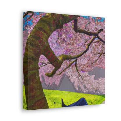 "A Moment of Calm Beneath the Cherry Blossoms" - The Alien Canva