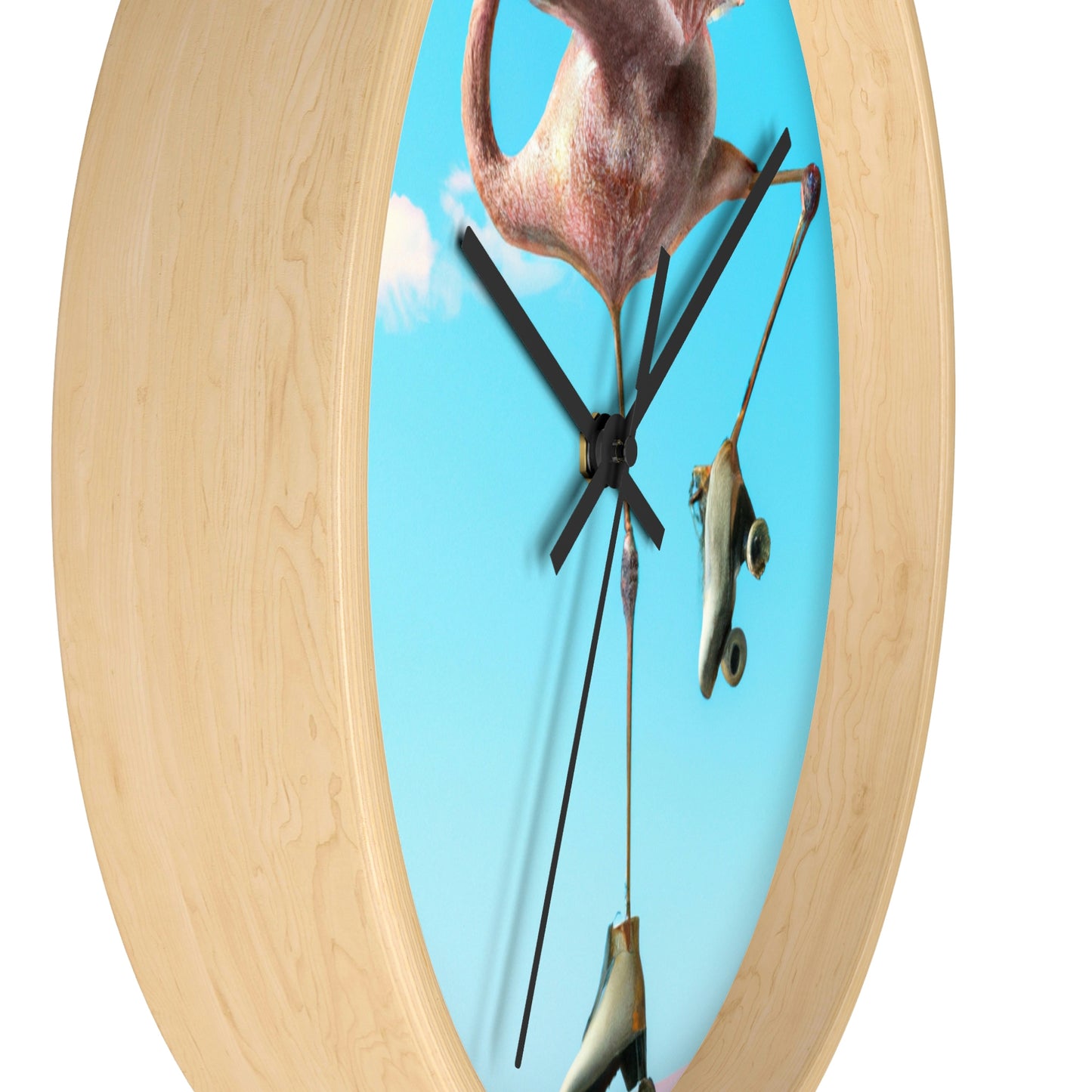 "¡Patines flamencos!" - El reloj de pared alienígena