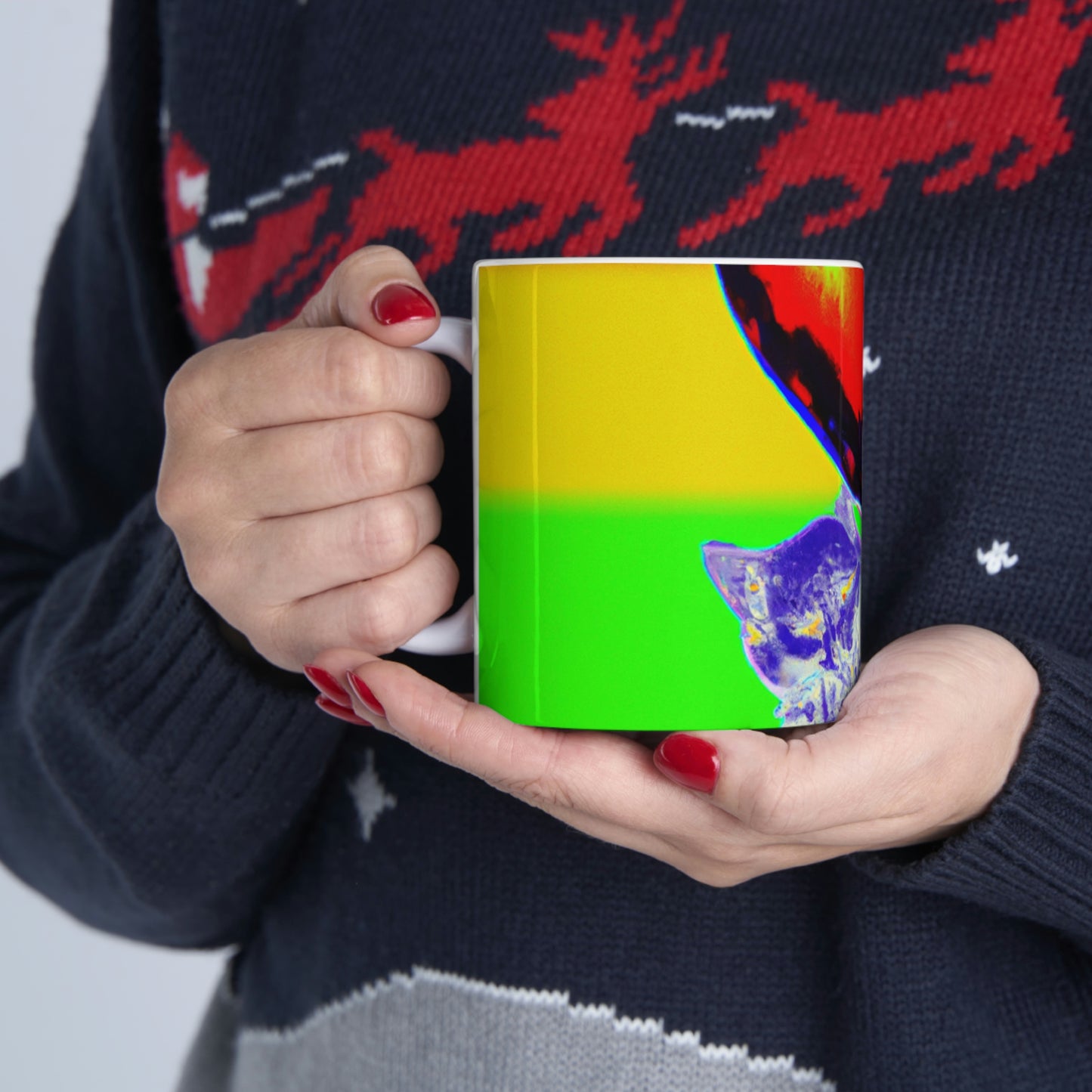 "Cozy Companions" - Taza de cerámica The Alien 11 oz