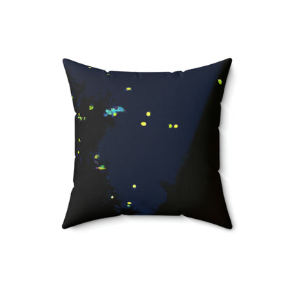 "Moonlight Fireflies" - The Alien Square Pillow