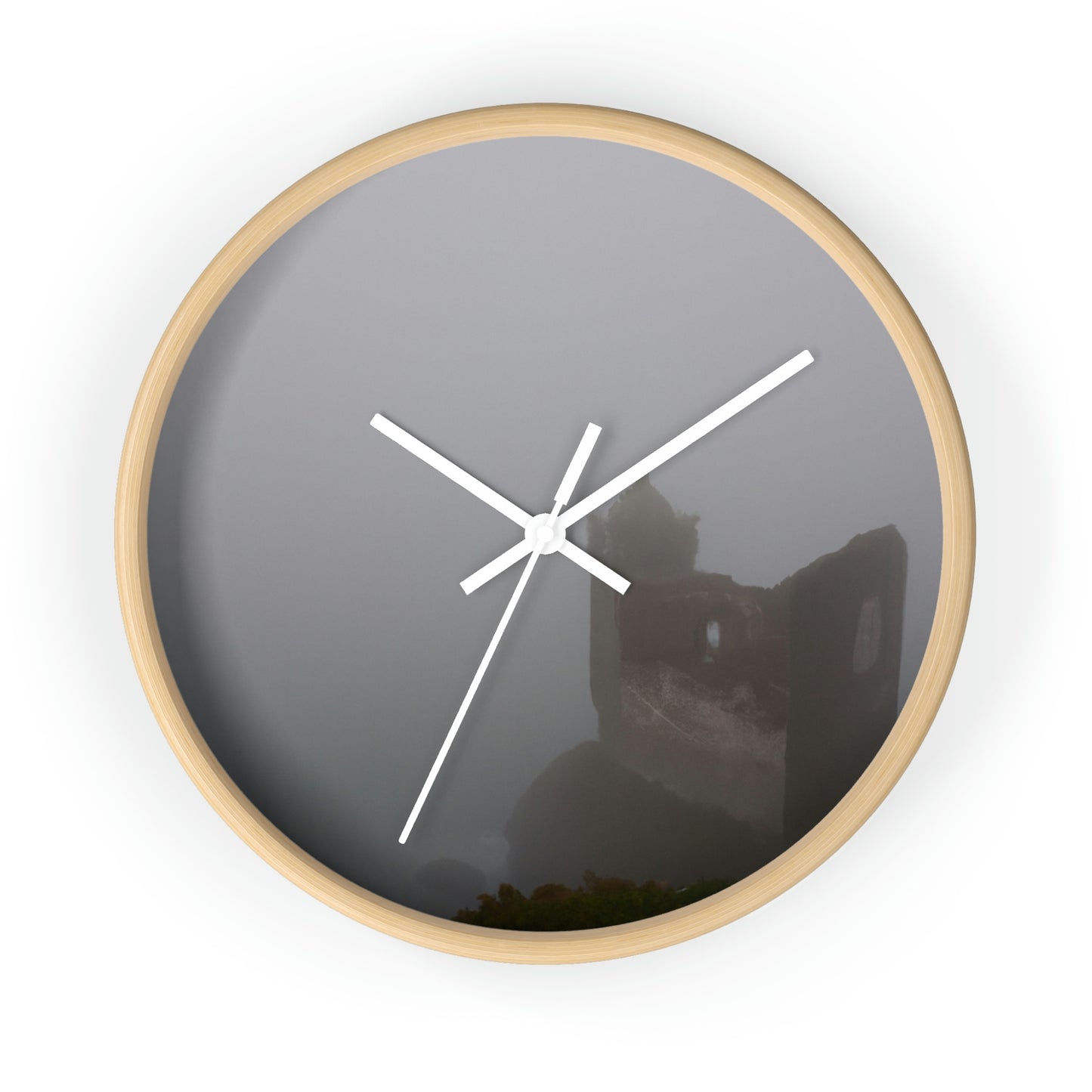 "The Forgotten Castle in the Eerie Mist" - The Alien Wall Clock