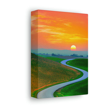 Vibrant Sunrise Painter - Canvas