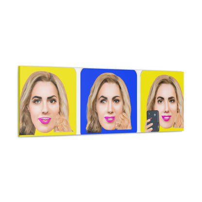 "Emoji-zing a una celebridad: un retrato de arte pop" - The Alien Canva