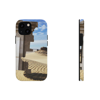 "Lost in the Sands: Discovering the Ancient Temple" - The Alien Tough Phone Cases