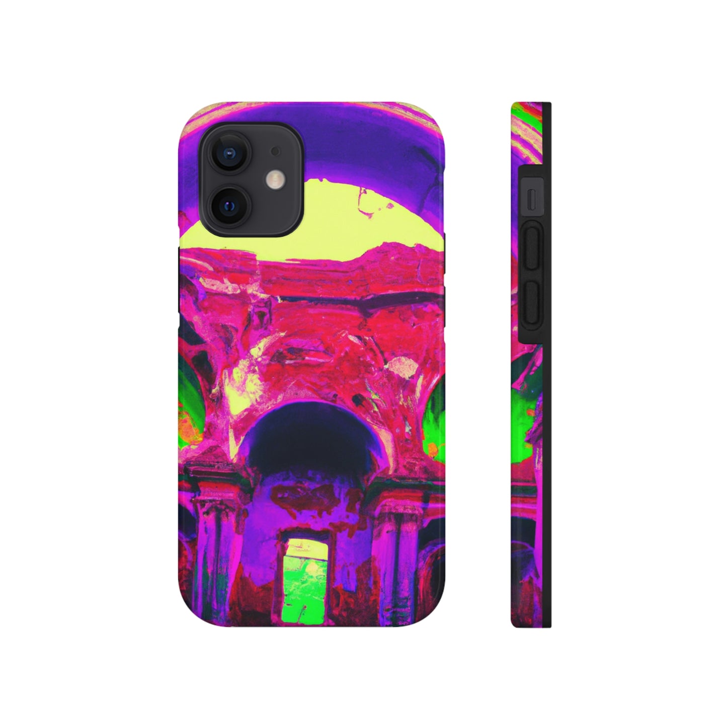 Mystical Madness: Crazy Colors in the Forgotten Cathedral - The Alien Tough Phone Cases