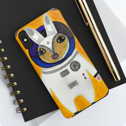 "Hopping to the Moon: Die weltraumgebundenen Abenteuer eines schelmischen Kaninchens". - Die Alien Tough Phone Cases