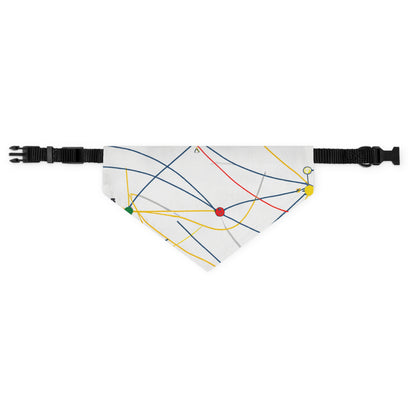 "Explorando la topología dinámica: visualización ingeniosa de una estructura de red". - El collar de bandana para mascotas alienígenas