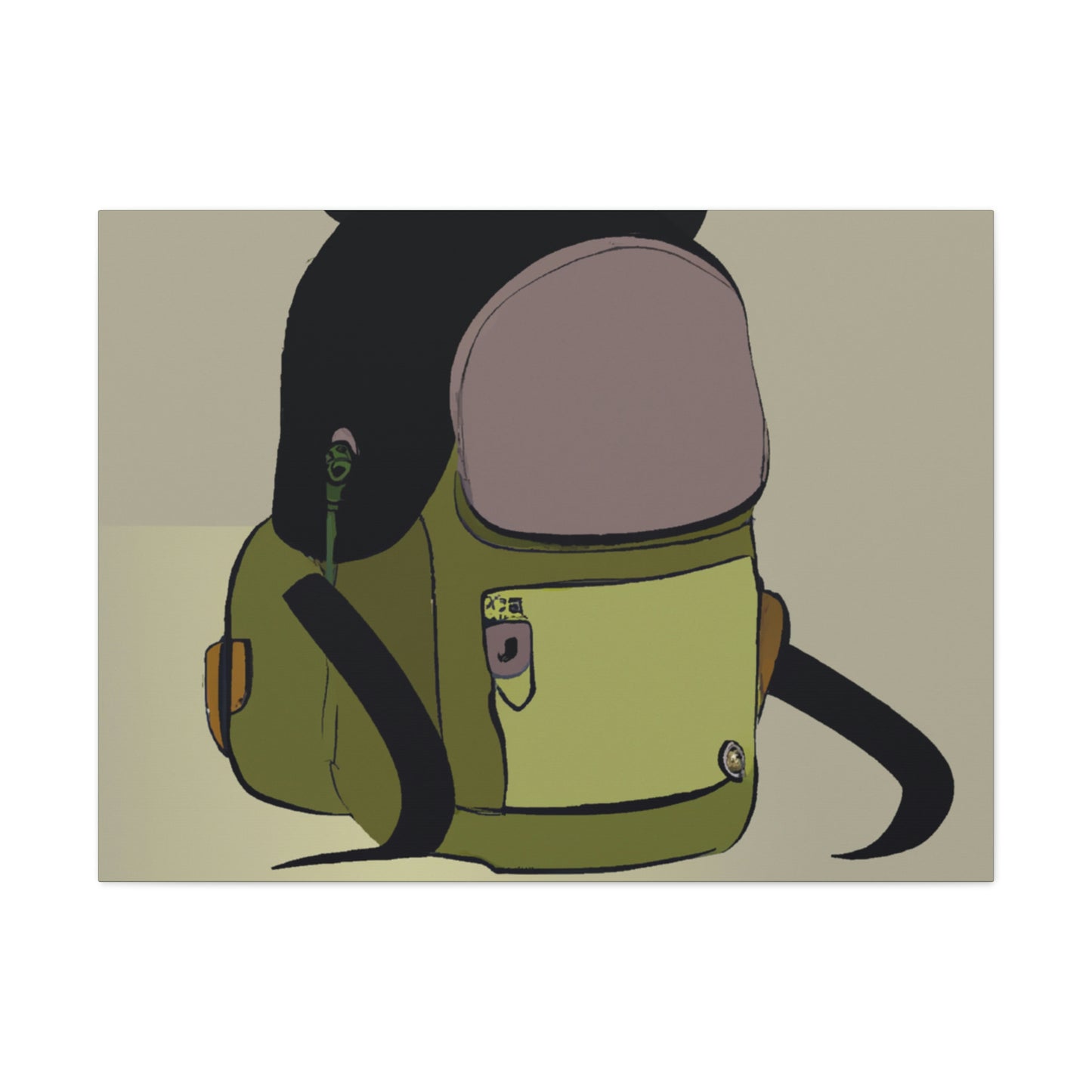 "Mochila con personalidad" - The Alien Canva