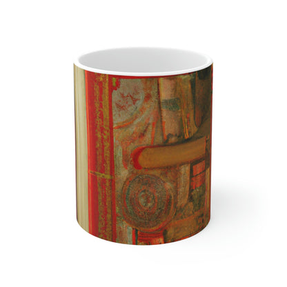 "Cradled by Knowledge" - Taza de cerámica The Alien 11 oz