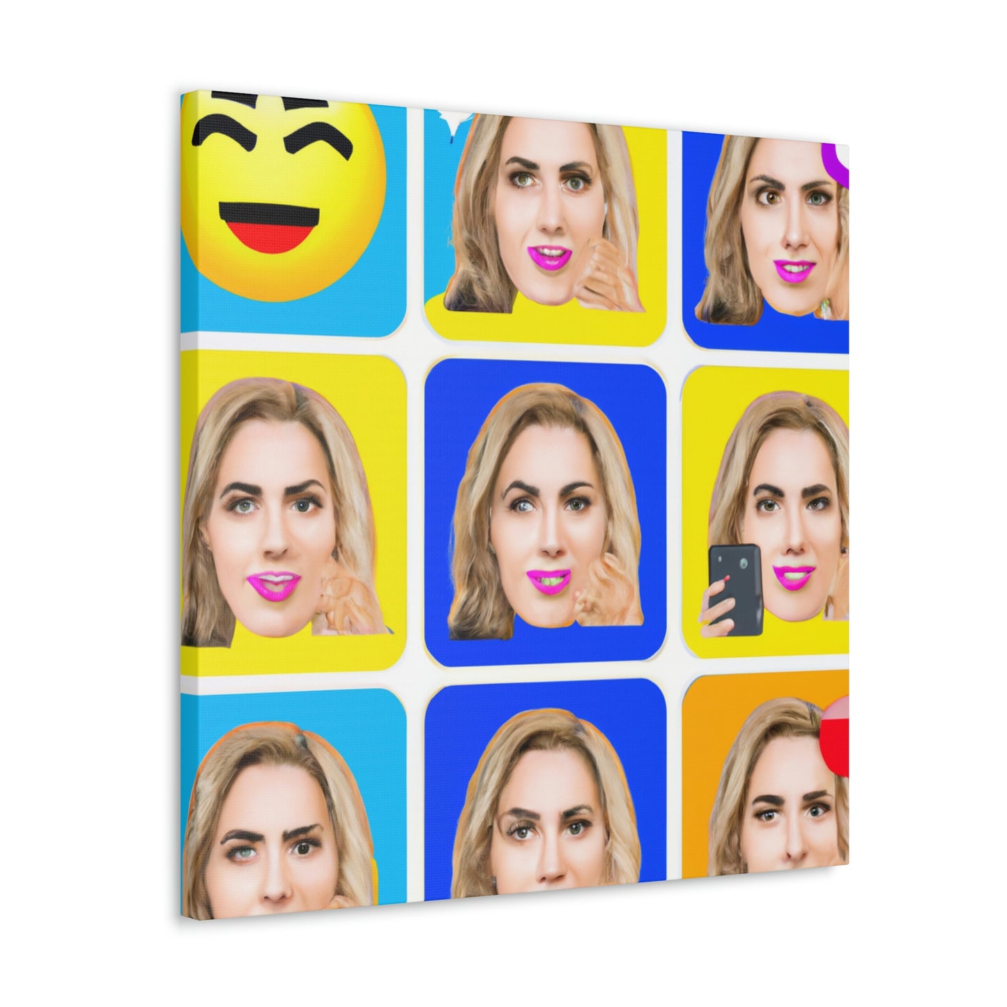 "Emoji-zing a Celebrity: A Pop Art Portrait" - The Alien Canva