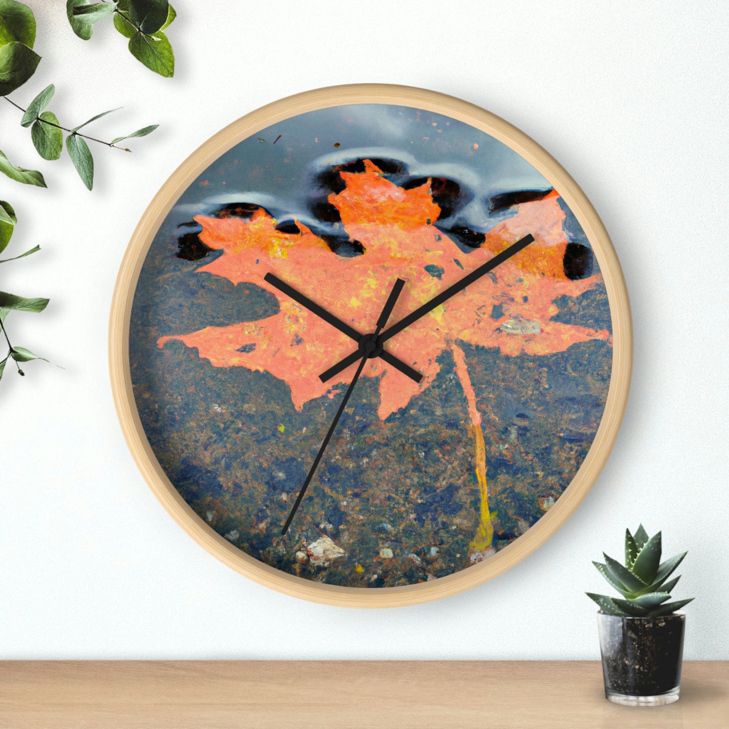 "Autumn Reflections" - The Alien Wall Clock