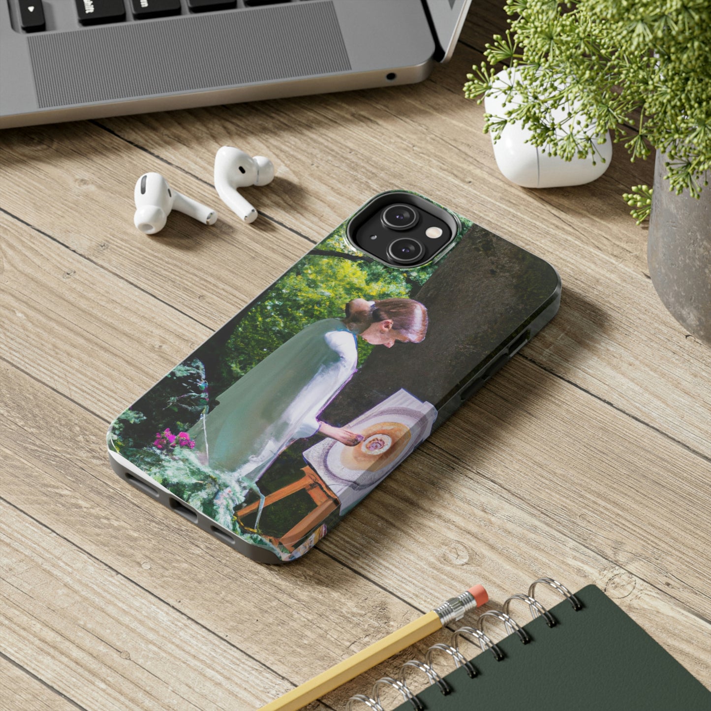 "Encantamiento en aceite: la visión de un bosque mágico de un joven artista" - The Alien Tough Phone Cases