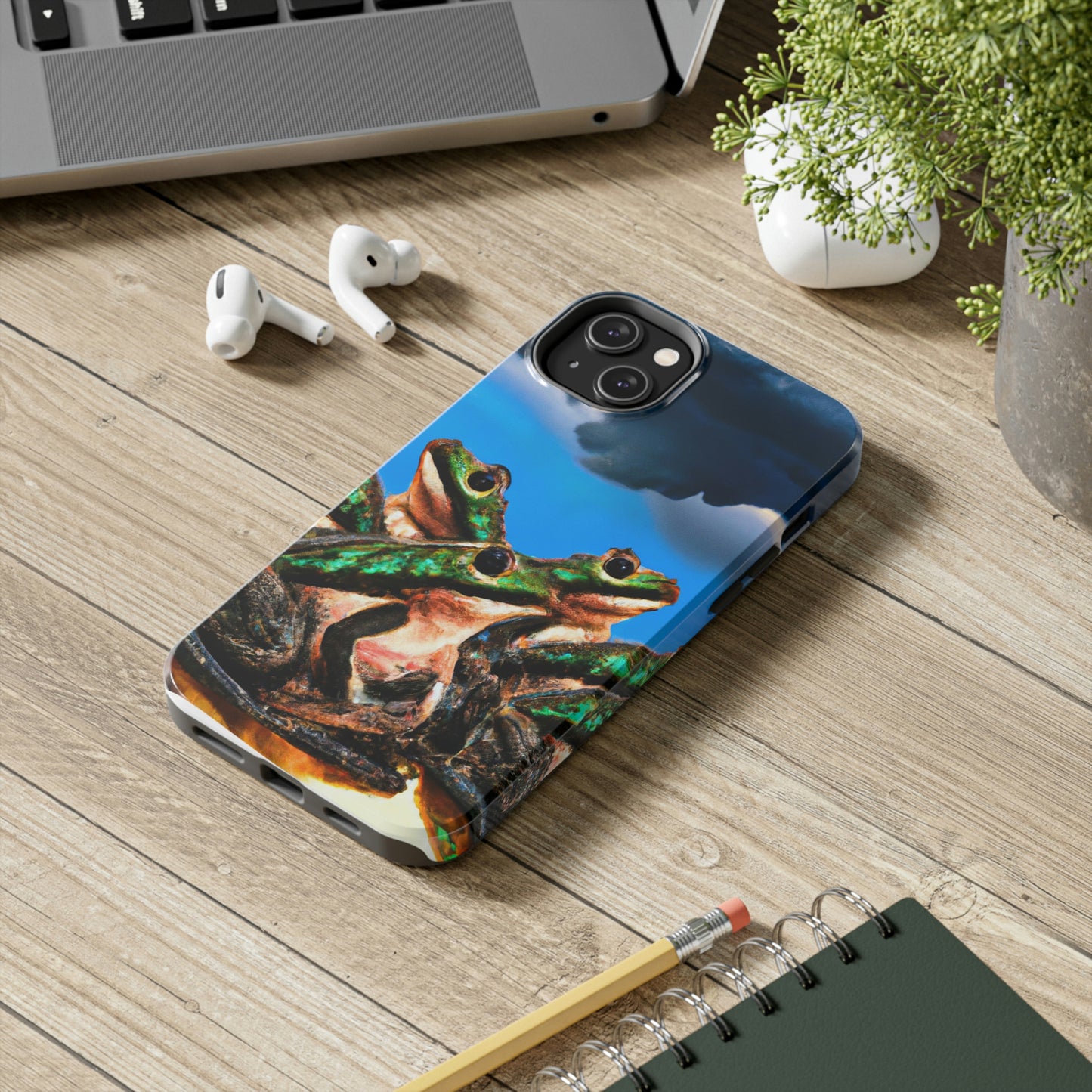 "Ein Froschchor im Gewitter" - Die Alien Tough Phone Cases