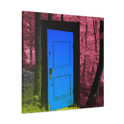 The Enigmatic Door of the Forest - The Alien Canva