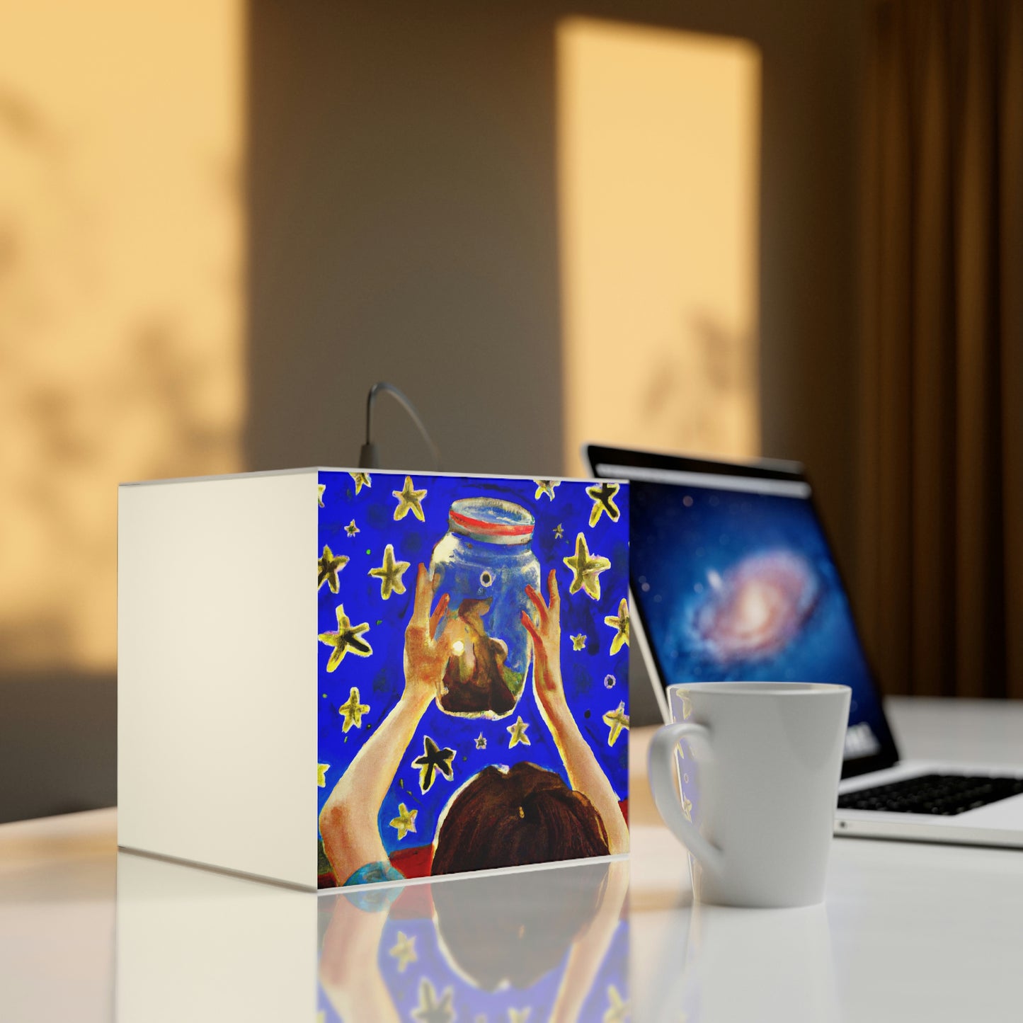 "A Jarful of Stardust" - The Alien Light Cube Lamp