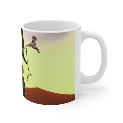 "Lost in the Millennial Maze: A Journey to Self-Discovery" - The Alien Ceramic Mug 11 oz