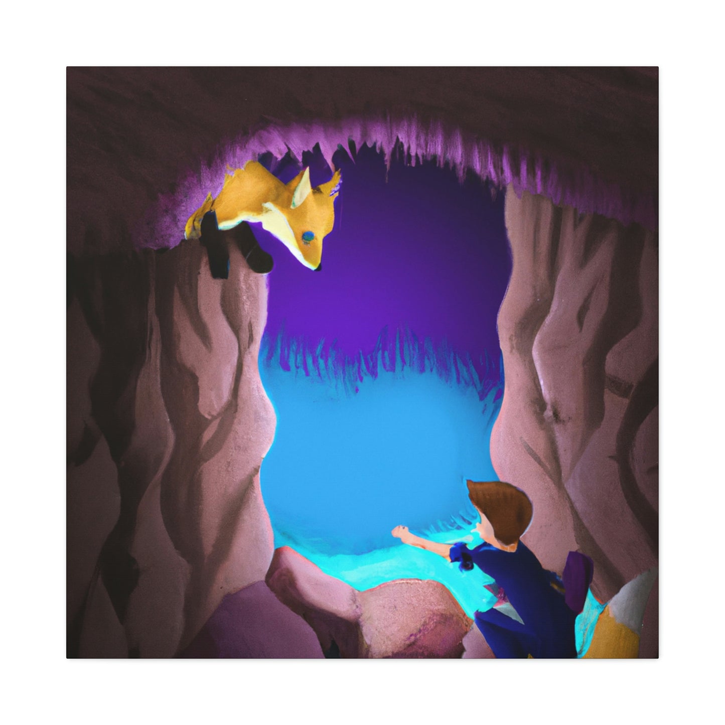 El zorro en la caverna - The Alien Canva