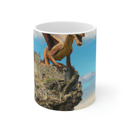 "Trono de dragón de los antiguos" - Taza de cerámica The Alien 11 oz