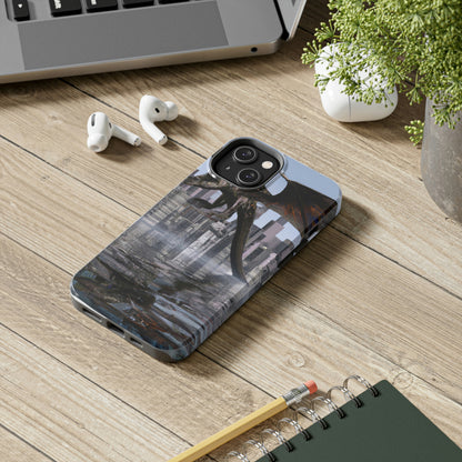 "Ascending the Deluge: A Dragon's Soaring Journey." - The Alien Tough Phone Cases