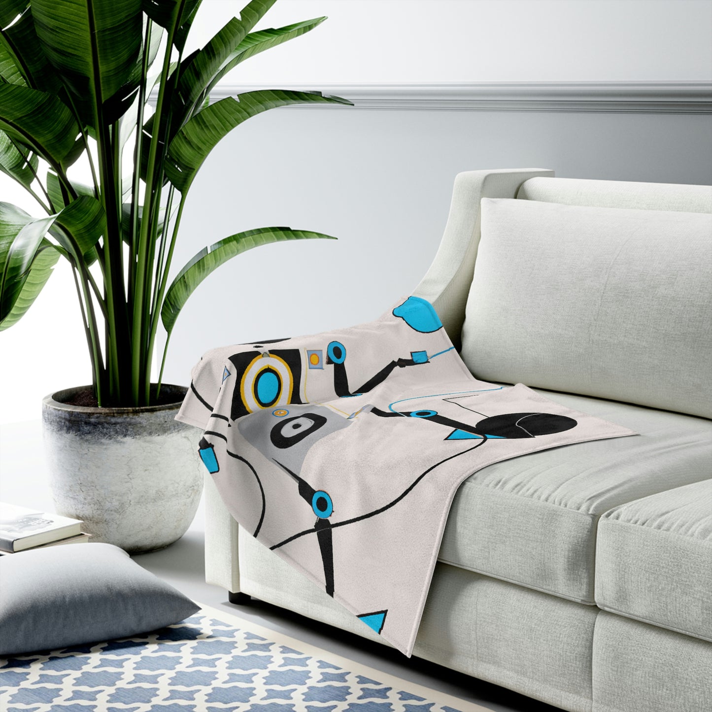 Robo-Kicker: The Autonomous Football AI. - The Alien Velveteen Plush Blanket