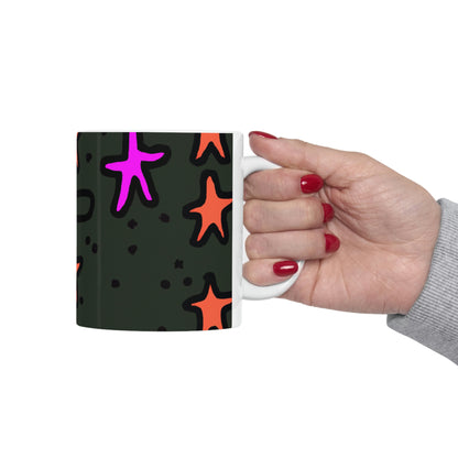 "Abandoned in the Glittering Night Sky" - The Alien Ceramic Mug 11 oz