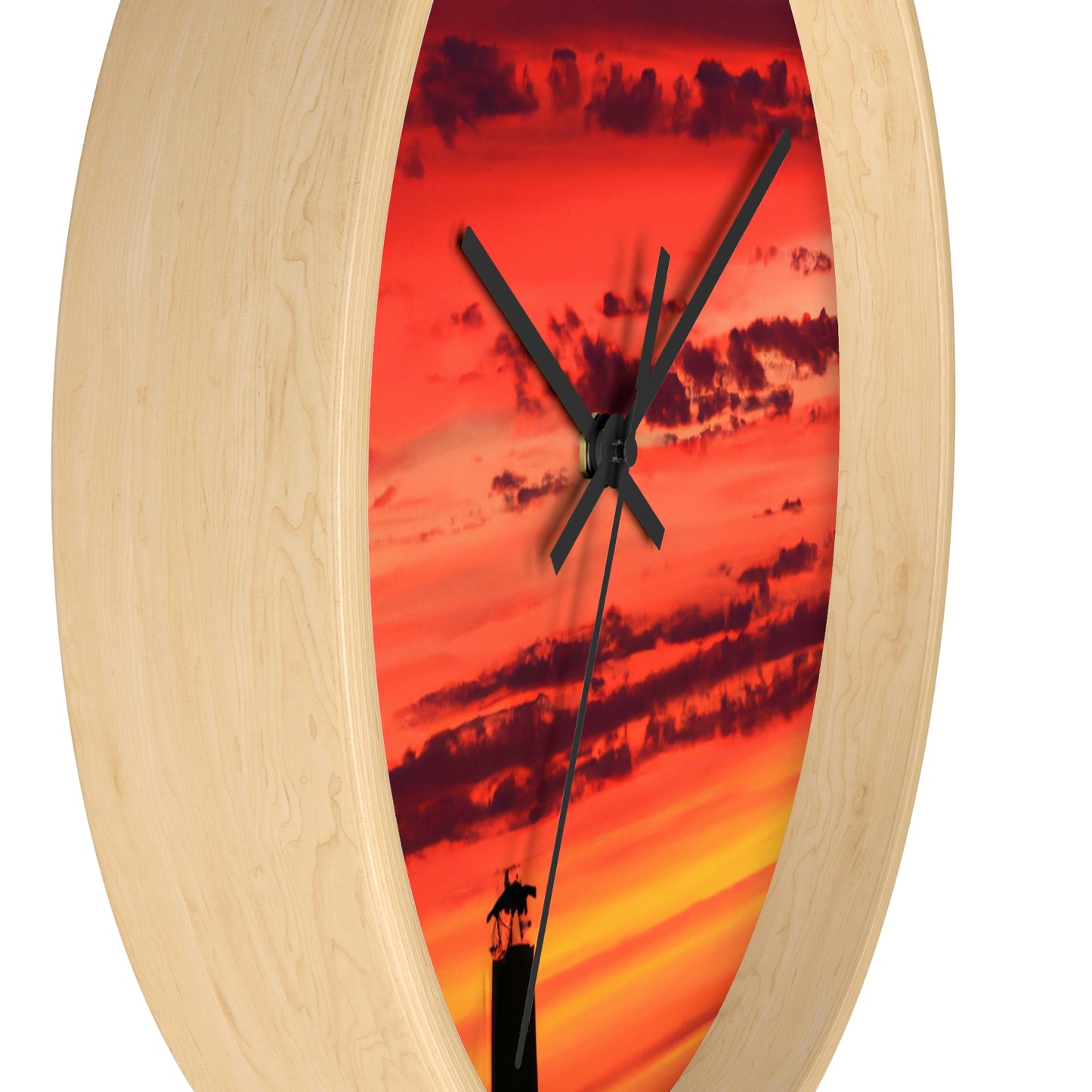 "Lonely Lighthouse on Fire" - The Alien Wall Clock