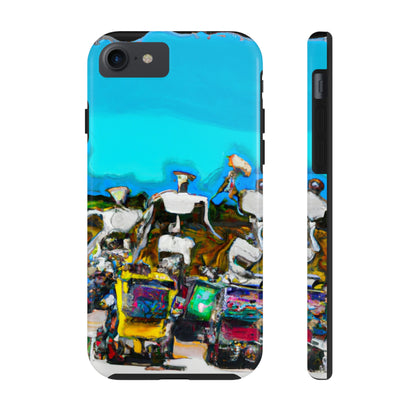 Robot Rolling Rhythms - Die Alien Tough Phone Cases