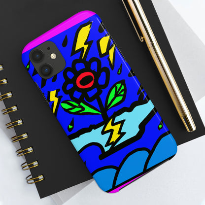 "A Bold Bloom Amidst the Storm" - The Alien Tough Phone Cases