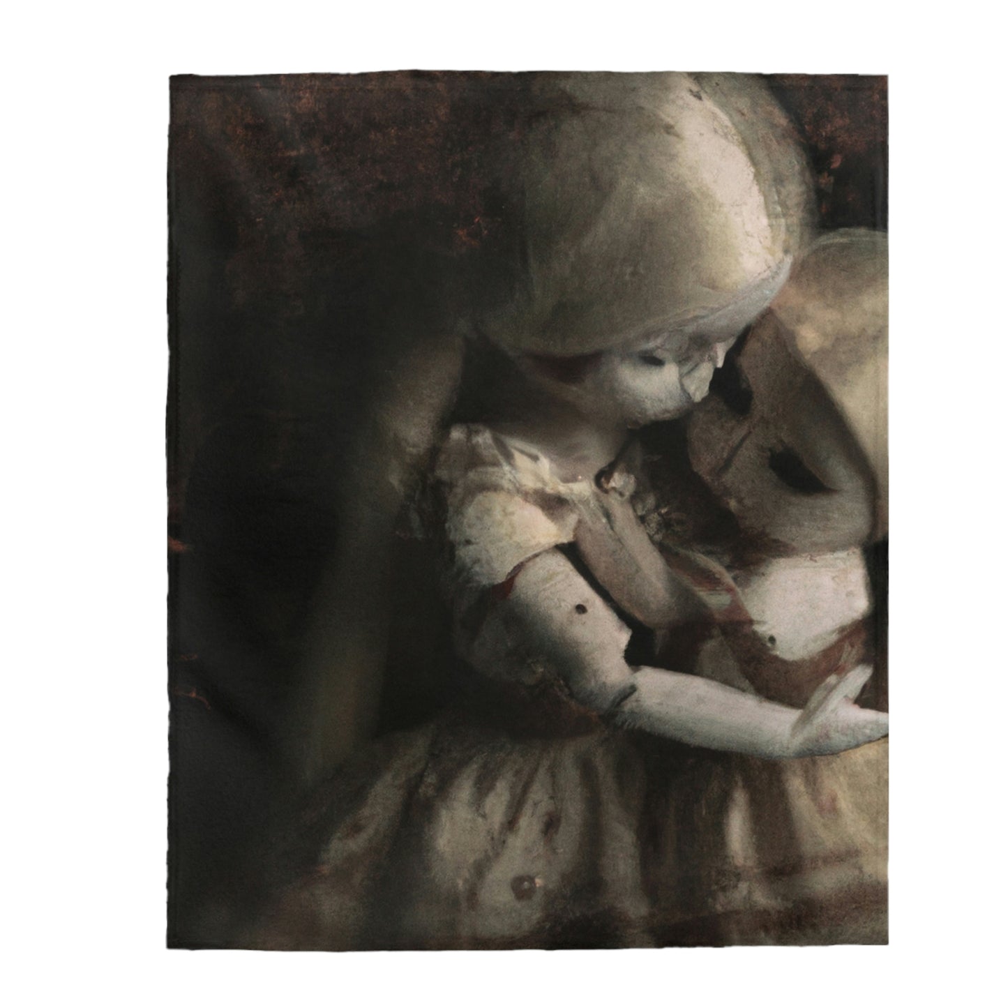 "A Melancholy Tango of Two Dolls" - The Alien Velveteen Plush Blanket