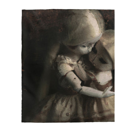 "A Melancholy Tango of Two Dolls" - The Alien Velveteen Plush Blanket