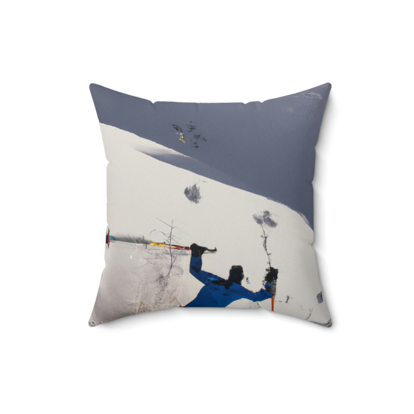 "Avalanche Avalanche: A Spontaneous Ski Trip Gone Wrong" - The Alien Square Pillow